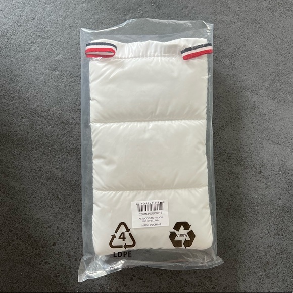 *NEW* Moncler White Puffy Pouch - Picture 4 of 4